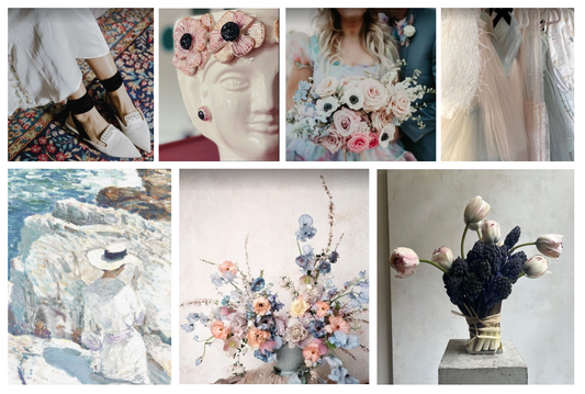 Create a colour palette and mood board to inspire the look of your wedding.